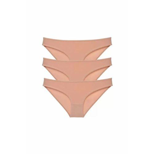 3 adet Süper Eko Set Likralı Kadın Slip Külot Ten mudanis