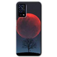 Oppo A55 Kılıf HD Desen Baskılı Arka Kapak - Kanlı Ay