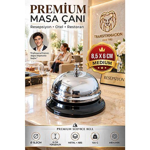 Masa Çanı 8,5x6 cm Resepsiyon Servis Çağrı Zili Otel Ofis Restoran Karşılama Tezgah Zili Müşteri Uyarı Zil Butonu 723714
