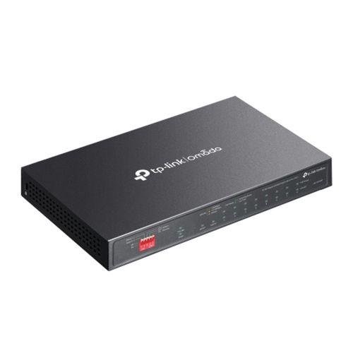 OMADA DS110GMP, 10 Port Gigabit,  8 Port Gigabit PoE+, 123W, 1 Port Combo Gigabit SFP, Yönetilemez, Metal Kasa Masaüstü Sessiz Switch