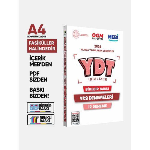 2026 YKS-YDT İNGİLİZCE MEBİ OGM Güncel Seri Online Deneme 12li SET BASKI ÜCRETİ