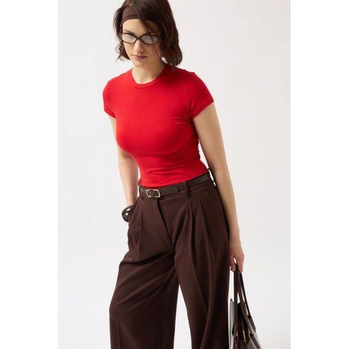 Likralı Basic T-Shirt