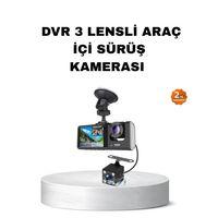 Üç Kameralı Araç İçi Kayıt Sistemi Full Hd Gece Görüşlü Ve G-sensör Destekli
