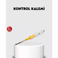 Neon Lambalı Elektrik Kontrol Kalemi Nikel Kaplama 110-220v