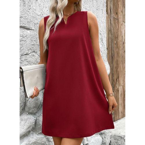 Kadın Askılı V Yakalı Geniş Kesim Detaylı Kısa Janjan Krep Elbise