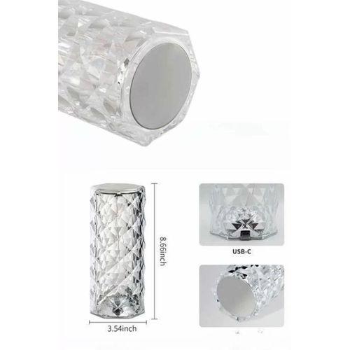 Yeni Nesil Modern Kristal Masa Ve Gece Lambası Dokunmatik Renk Değiştirebilen