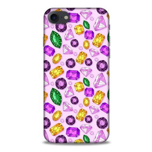 Apple Iphone 8 Kılıf Baskılı Özel Seri Taşlı (50) Shockproof Kılıf