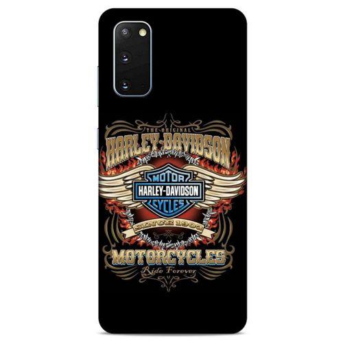 Samsung Galaxy S20 Uyumlu Kılıf Motorsiklet (6) Silikon Kılıf Harley Davidson