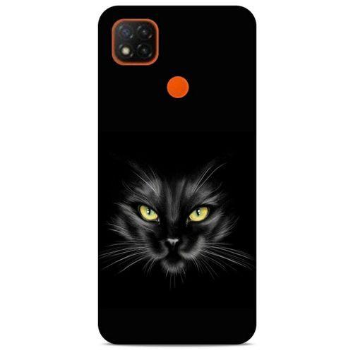 Lopard Xiaomi Redmi 9C Uyumlu Kılıf Kediler (45) Liquid Air Kılıf Sarı Asalet