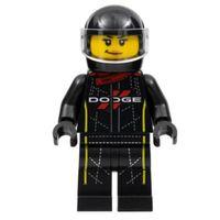 Lego Minifigür Mopar Dodge SRT Top Fuel Dragster Driver sc090