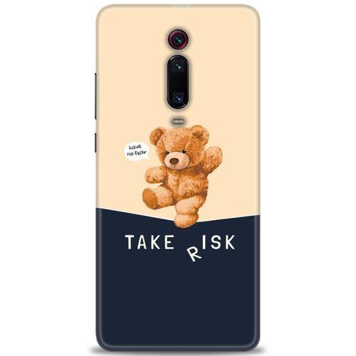 Xiaomi Mi 9T Kılıf HD Baskılı Kılıf - Take Risk + Tam Ekran Koruyucu