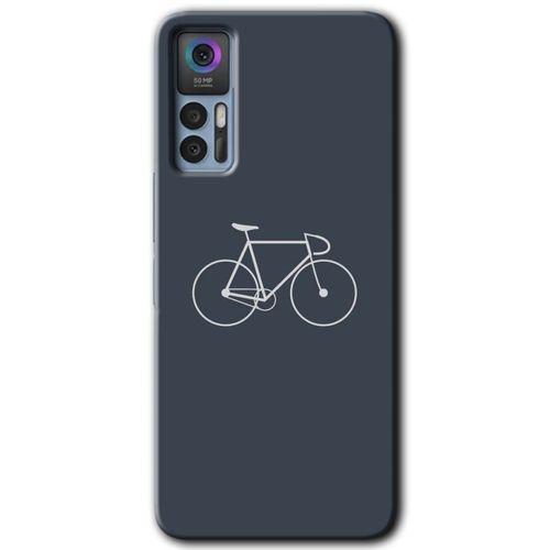 TCL 30 Plus Kılıf HD Desen Baskılı Arka Kapak - Bike