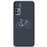 TCL 30 Plus Kılıf HD Desen Baskılı Arka Kapak - Bike