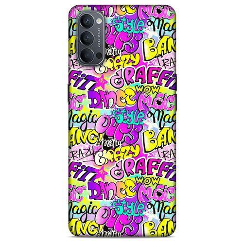 Graffitix (11) Desenli Silikon Kapak Oppo Reno 4 Kılıf