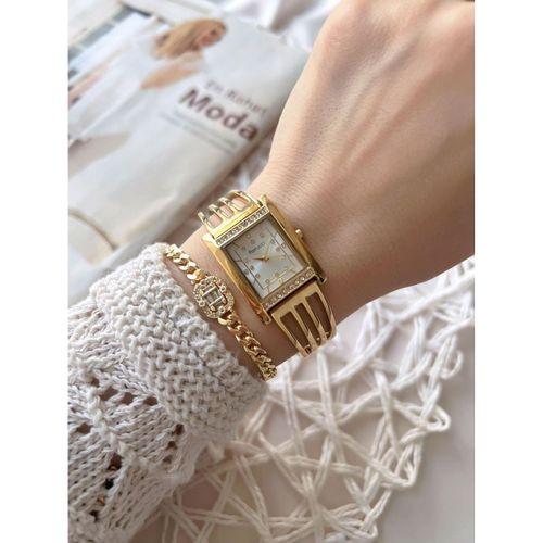 Ferrucci Kadın Kol Saati+Bileklik Özel Seri Çelik Kordon Kararma Renk Atma Yapmaz VS.BLKT.0744