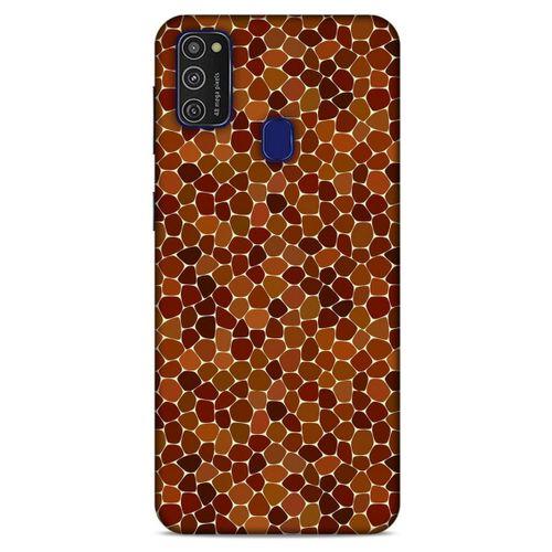 Samsung Galaxy M21 Kılıf Baskılı Özel Seri Taşlı (13) Silikon Kap