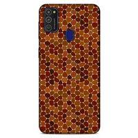 Samsung Galaxy M21 Kılıf Baskılı Özel Seri Taşlı (13) Silikon Kap