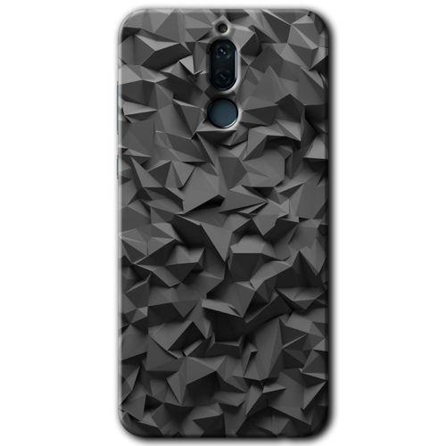 Huawei Mate 10 Lite Kılıf HD Desen Baskılı Arka Kapak + Temperli Cam - Dark Broke
