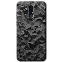 Huawei Mate 10 Lite Kılıf HD Desen Baskılı Arka Kapak + Temperli Cam - Dark Broke