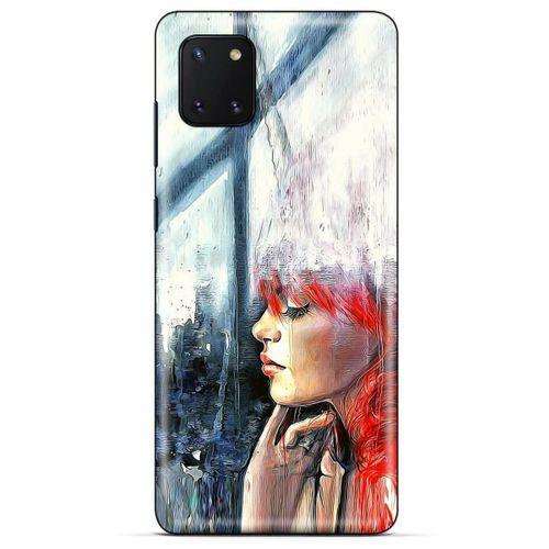 Huawei Y5P Kılıf Depresyon (14) Lansman Kılıf Mor Bordo