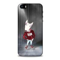 Apple Iphone 5 Kılıf FunnyMaX (41) Tank Kılıf Gri Bull Teriyer