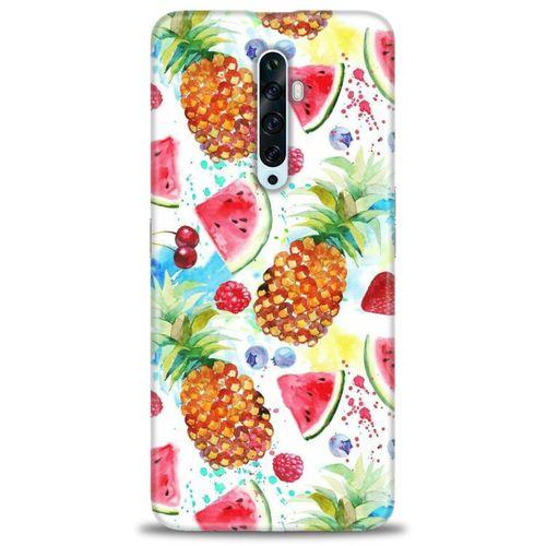 Oppo Reno 2Z Kılıf HD Baskılı Kılıf - Meyveler + Tam Ekran Koruyucu