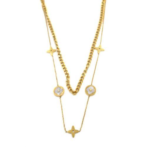 Vc Yonca Kolye - Altın