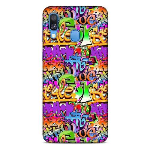 Graffitix (14) Desenli Silikon Kapak Samsung Galaxy A40 Kılıf