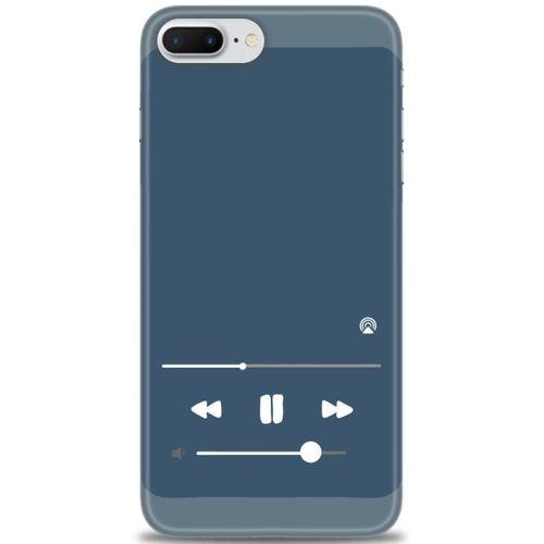 iPhone 7 Plus Kılıf HD Baskılı Kılıf - Müzik Çalar + Tam Ekran Koruyucu