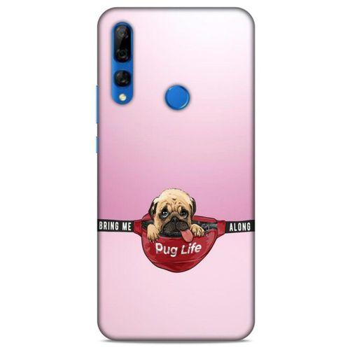 Huawei Y9 Prime 2019 Kılıf Köpek Kıyafetleri (5) Koruma Kabı Yavru Pug Çanta