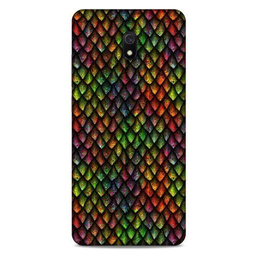 Xiaomi Redmi 8A Kılıf Dragons (6) Silikon Kılıf Ejderha Skin Çok Renkli
