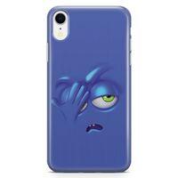 Apple iPhone XR Kılıf Mutsuz Mavi Arka Kapak Koruma Desenli Full Koruyucu