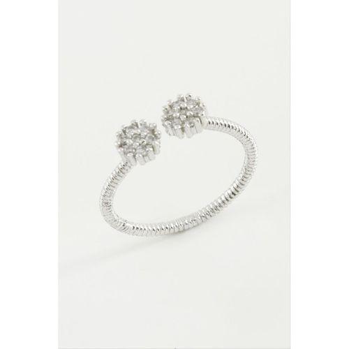 Çiçek Zirkon Taşlı Yüzük