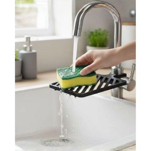 Musluğa Monte Sünger Organizeri Hijyenik Drenajlı Pratik Tasarım