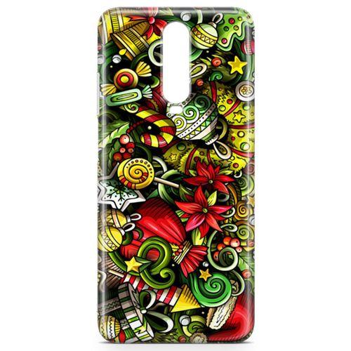 Xiaomi Redmi K30 5G Kılıf Ev Süsleri Doodle Arka Kapak Koruma Desenli Full Koruyucu