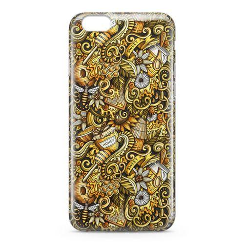 Apple iPhone 6 6s Kılıf Honey Doodle Arka Kapak Koruma Desenli Full Koruyucu