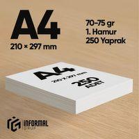 İnformal Fotokopi Kağıdı Premium Kalite A4 250 Yaprak 1 Hamur