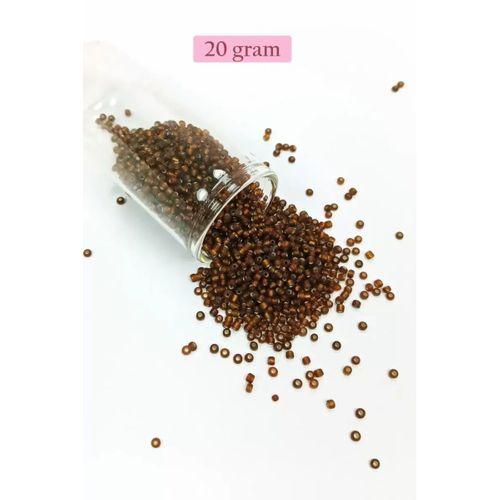 Dökme Cam Kum Boncuk (11/0) 2 mm - 20 Gram -  Çok Koyu Turuncu - BNC029