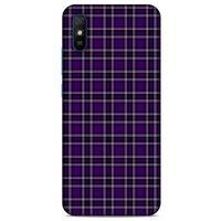 Xiaomi Redmi 9A Uyumlu Kılıf Mor Delisi (11) Tam Koruma Çizgili