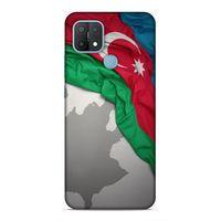 Oppo A15 Uyumlu Kılıf Azarbaijan (9) Kılıf Kumaş Bayrak