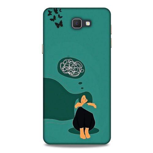 Samsung Galaxy J7 Prime Kılıf Depresyon (11) Tam Koruma Siyah Gri