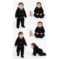 3/12 Ay Çift Düğmeli Kapşonlu Bebek Tulumu