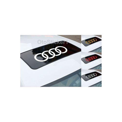 LV Audi İçin Uyumlu Aksesuar Oto Sunroof Sticker Siyah