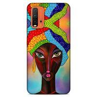 Lopard Xiaomi Redmi Note 9 4g Uyumlu Kılıf Sürreal Yüzler ♀ (46) Core Armor Kılıf Desenli