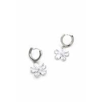 Çiçek Küpe - Beyaz