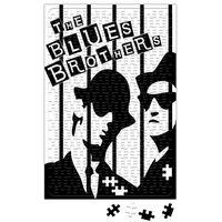 The Blues Brothers Siyah Beyaz Puzzle 240 Parça Yapboz
