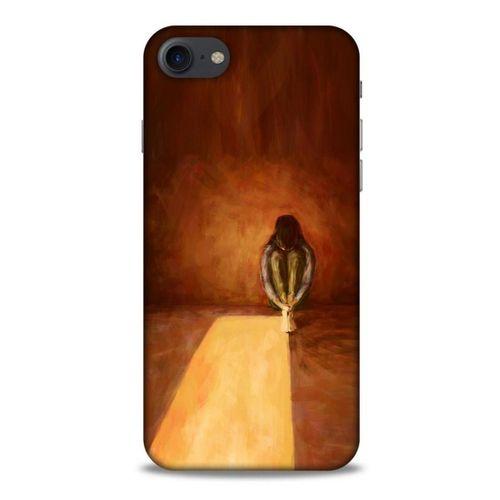 Apple Iphone 7 Kılıf Depresyon (47) Crystal Flex Kılıf Siyah Kırmızı