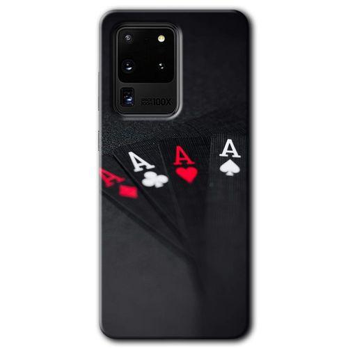 Samsung Galaxy S20 Ultra Kılıf HD Desen Baskılı Arka Kapak + Temperli Cam - Full As