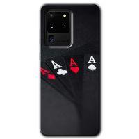 Samsung Galaxy S20 Ultra Kılıf HD Desen Baskılı Arka Kapak + Temperli Cam - Full As