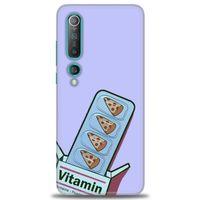 Xiaomi Mi 10 Kılıf HD Baskılı Kılıf - Vitamin + Tam Ekran Koruyucu